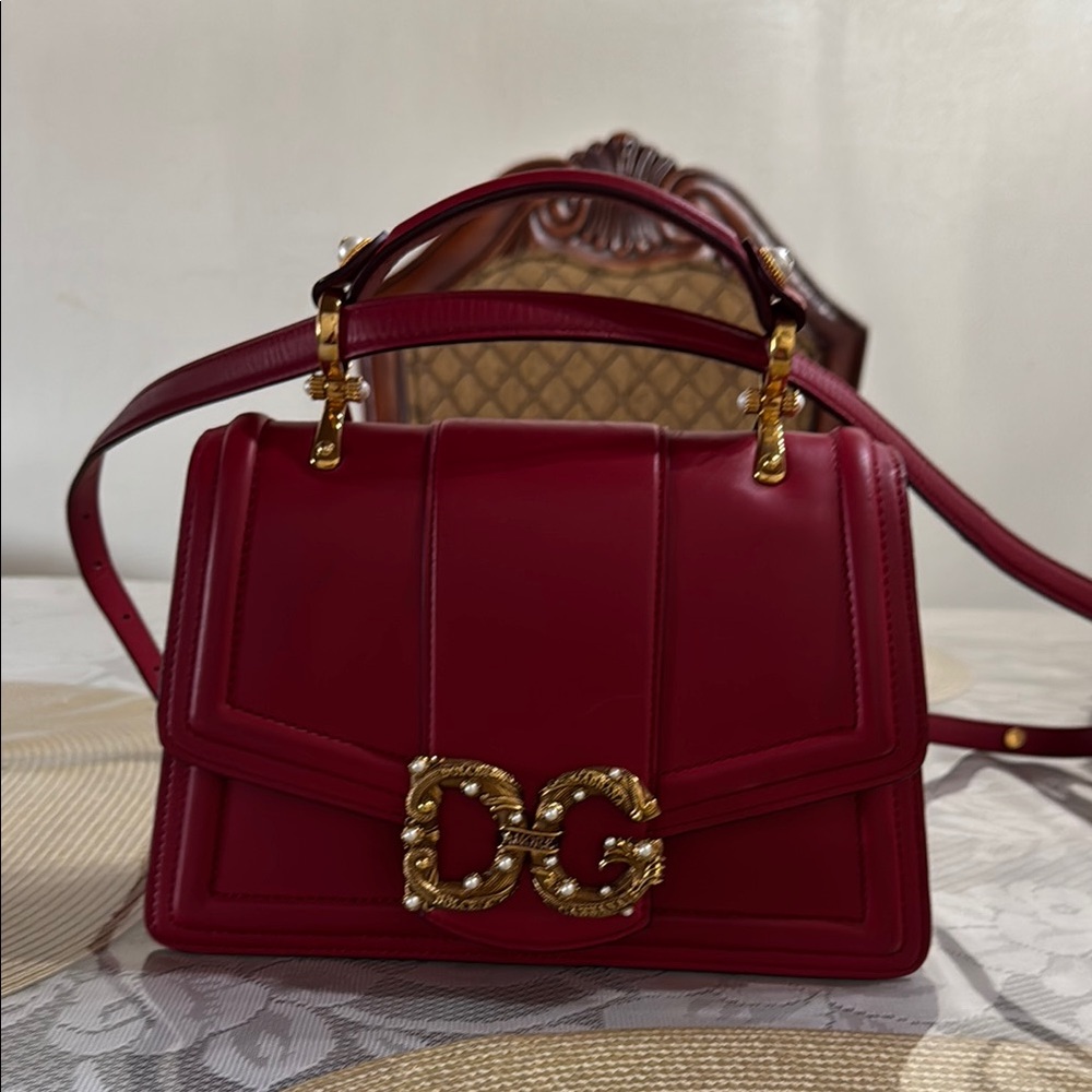 Dolce & Gabbana Red Leather Handbag